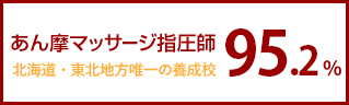 あん摩マッサージ指圧師95.2％